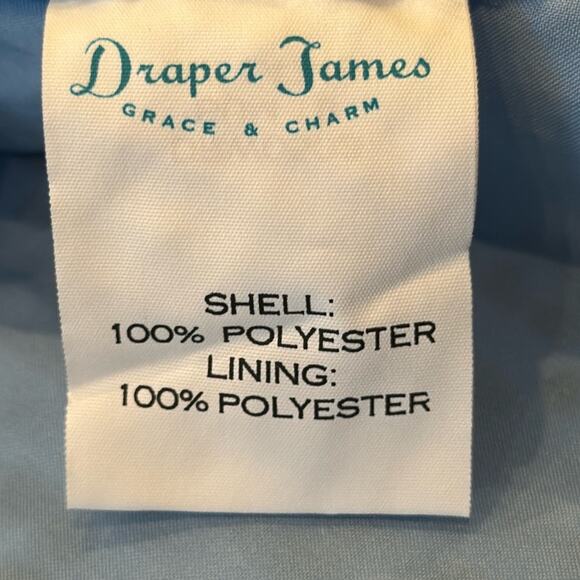 NWT Draper James Collection Blue Lattice A-Line Dress Size 8 - Picture 10 of 11